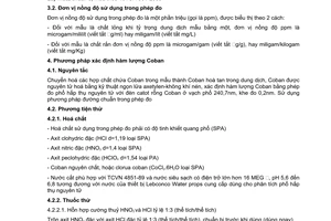 Tiêu chuẩn ngành 10TCN 811:2006 về phân bón - Phương pháp xác định coban tổng số bằng phép đo phổ hấp thụ nguyên tử