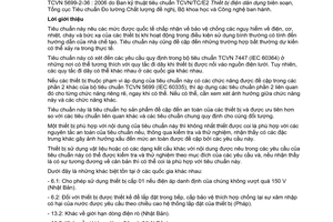 Tiêu chuẩn Việt Nam TCVN 5699-2-36:2006 (IEC 60335-2-36:2005) về thiết bị điện gia dụng và thiết bị điện tương tự - An toàn - Phần 2-36: Yêu cầu cụ thể đối với dãy bếp, lò, ngăn giữ nóng và phần tử giữ nóng dùng trong thương mại do Bộ Khoa học và Công nghệ ban hành