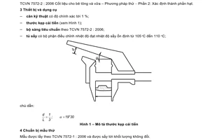 Tiêu chuẩn Việt Nam TCVN 7572-13:2006 về Cốt liệu cho bê tông và vữa - Phương pháp thử - Phần 13: Xác định hàm lượng hạt thoi dẹt trong cốt liệu lớn do Bộ Khoa học và Công nghệ ban hành