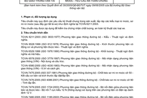 Tiêu chuẩn ngành 22TCN 27-05 về phương tiện giao thông cơ giới đường bộ rơ moóc và sơ mi rơ moóc yêu cầu an toàn chung do Bộ Giao thông vận tải ban hành