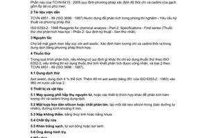 Tiêu chuẩn Việt Nam TCVN 6415-15:2005 (ISO 10545-15:1995) về Gạch gốm ốp lát - Phương pháp thử - Phần 15: Xác định độ thôi chì và cadimi của gạch phủ men do Bộ Khoa học và Công nghệ ban hành