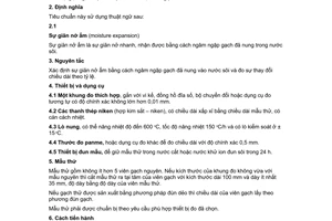 Tiêu chuẩn Việt Nam TCVN 6415-10:2005 (ISO 10545-10:1995) về Gạch gốm ốp lát - Phương pháp thử - Phần 10: Xác định hệ số giãn nở ẩm do Bộ Khoa học và Công nghệ ban hành