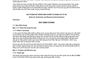 Tiêu chuẩn quốc gia TCVN 6277:2003/SĐ2:2005 về Quy phạm hệ thống điều khiển tự động và từ xa