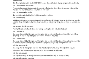 Tiêu chuẩn xây dựng Việt Nam TCXDVN 342:2005 về thử nghiệm chịu lửa - Các bộ phận kết cấu của tòa nhà - Phần 1: Yêu cầu chung