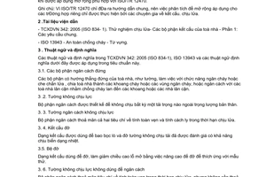 Tiêu chuẩn xây dựng Việt Nam TCXDVN 348:2005 về thử nghiệm chịu lửa - Các bộ phận kết cấu của tòa nhà - Phần 8: Các yêu cầu riêng đối với bộ phận ngăn cách đứng không chịu tải