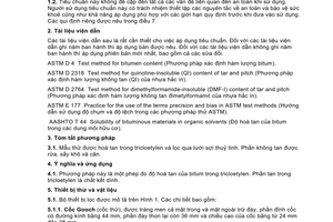 Tiêu chuẩn Việt Nam TCVN 7500:2005 (ASTM D 2042 - 01) về Bi tum - Phương pháp xác định độ hòa tan trong tricloetylen do Bộ Khoa học và Công nghệ ban hành