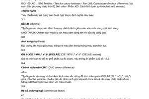 Tiêu chuẩn Việt Nam TCVN 6415-16:2005 (ISO 10545-16:1999) về Gạch gốm ốp lát - Phương pháp thử - Phần 16: Xác định sự khác biệt nhỏ về màu do Bộ Khoa học và Công nghệ ban hành