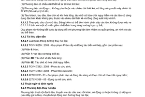 Tiêu chuẩn Việt Nam TCVN 5801-1:2005 về Quy phạm phân cấp và đóng phương tiện thuỷ nội địa - Phần 1: Quy định chung