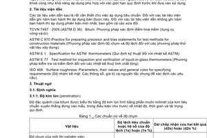 Tiêu chuẩn Việt Nam TCVN 7495:2005 (ASTM D 5 - 97) về Bitum – Phương pháp xác định độ kim lún do Bộ Khoa học và Công nghệ ban hành