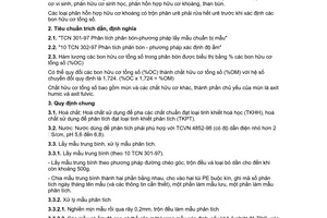 Tiêu chuẩn ngành 10 TCN 366:2004 về phân bón - Phương pháp xác định các bon hữu cơ tổng số