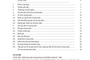 Tiêu chuẩn Việt Nam TCVN 7458:2004 (ISO/IEC GUIDE 66 : 1999) về yêu cầu chung đối với các tổ chức điều hành việc đánh giá và chứng nhận hệ thống quản lý môi trường do Bộ Khoa học và Công nghệ ban hành