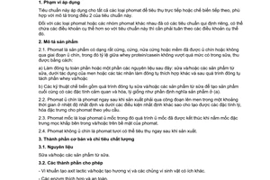 Tiêu chuẩn Việt Nam TCVN 7401:2004 về tiêu chuẩn chung đối với phomat do Bộ Khoa học và Công nghệ ban hành