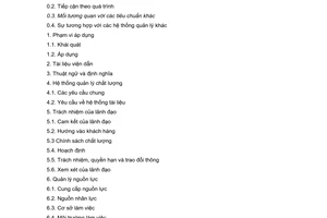 Tiêu chuẩn Việt Nam TCVN ISO 13485:2004 về Dụng cụ y tế - Hệ thống quản lý chất lượng - Yêu cầu đối với các mục đích chế định do Bộ Khoa học và Công nghệ ban hành