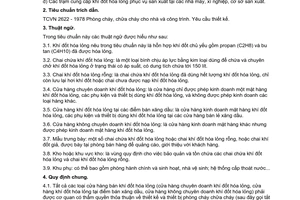 Tiêu chuẩn Việt Nam TCVN 6223:1996 về cửa hàng khí đốt hóa lỏng - Yêu cầu chung về an toàn