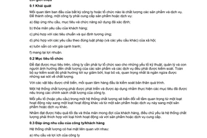 Tiêu chuẩn Việt Nam TCVN ISO 9004-3:1996 (ISO 9004-3 : 1993) về Quản lý chất lượng và các yếu tố của hệ thống chất lượng - Phần 3: Hướng dẫn đối với các vật liệu chế biến do Bộ Khoa học Công nghệ và Môi trường ban hành