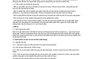 Tiêu chuẩn Việt Nam TCVN 4359:1996 (CODEX STAN 152-1985) về bột mì do Bộ Khoa học Công nghệ và Môi trường ban hành