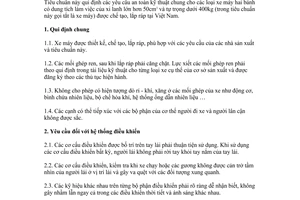 Tiêu chuẩn Việt Nam TCVN 5929:1995 về Xe máy - Yêu cầu an toàn chung