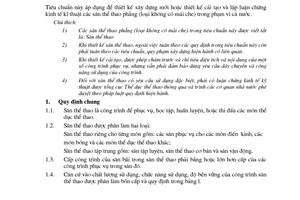 Tiêu chuẩn Việt Nam TCVN 4205:1986 về công trình thể dục thể thao - Các sân thể thao - tiêu chuẩn thiết kế