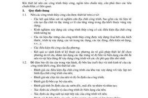 Tiêu chuẩn Việt Nam TCVN 4253:1986 về nền các công trình thủy công - tiêu chuẩn thiết kế
