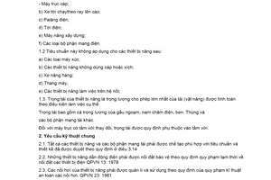 Tiêu chuẩn Việt Nam TCVN 4244:1986 về tiêu chuẩn bắt buộc áp dụng toàn phần - quy phạm kỹ thuật an toàn thiết bị nâng do Chủ nhiệm Ủy ban Khoa học và Kỹ thuật Nhà nước ban hành