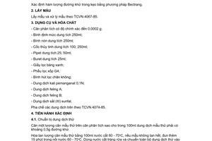 Tiêu chuẩn Việt Nam TCVN 4075:1985 về Kẹo - Phương pháp xác định hàm lượng đường khử