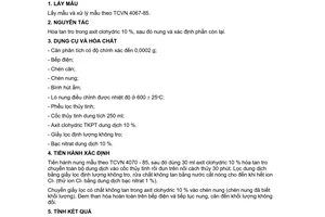 Tiêu chuẩn Việt Nam TCVN 4071:1985 về Kẹo - Phương pháp xác định hàm lượng tro không tan trong axit clohyđric 10%