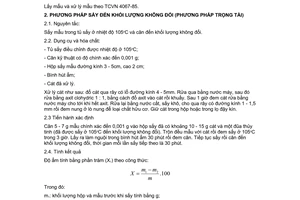 Tiêu chuẩn Việt Nam TCVN 4069:1985 về Kẹo - Phương pháp xác định độ ẩm