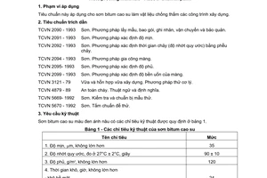 Tiêu chuẩn Việt Nam TCVN 6557:2000 về Vật liệu chống thấm - Sơn bitum cao su do Bộ Khoa học Công nghệ và Môi trường ban hành