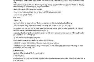 Tiêu chuẩn Việt Nam TCVN 5699-2-3:2000 về an toàn đối với thiết bị điện gia dụng và các thiết bị điện tương tự - phần 2-3: yêu cầu cụ thể đối với bàn là điện
