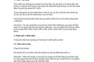 Tiêu chuẩn Việt Nam TCVN  ISO 14020:2000 (ISO 14020:1998) về nhãn môi trường và công bố môi trường - Nguyên tắc chung do Bộ Khoa học Công nghệ và Môi trường ban hành