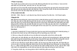 Tiêu chuẩn Việt Nam TCVN 6647:2000 (ISO 11464 : 1994) về chất lượng đất - Xử lý sơ bộ đất để phân tích lý - hoá do Bộ Khoa học Công nghệ và Môi trường ban hành