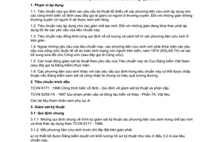 Tiêu chuẩn quốc gia TCVN 6767-1:2000 về Công trình biển cố định - Phần 1: Phương tiện cứu sinh