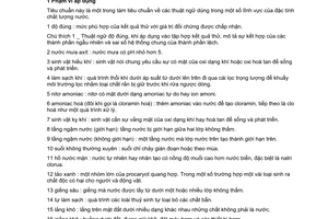 Tiêu chuẩn Việt Nam TCVN 6488:1999 (ISO 6107-8 : 1993) về chất lượng nước - Thuật ngữ - Phần 8 do Bộ Khoa học Công nghệ và Môi trường ban hành