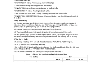 Tiêu chuẩn quốc gia TCVN 2682:1999 về Xi măng Pooclăng - Yêu cầu kỹ thuật