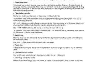 Tiêu chuẩn Việt Nam TCVN 6498:1999 (ISO 11261 : 1995) về chất lượng đất - xác định nitơ tổng - phương pháp Kendan (Kjeldahl) cải biên do Bộ Khoa học Công nghệ và Môi trường ban hành