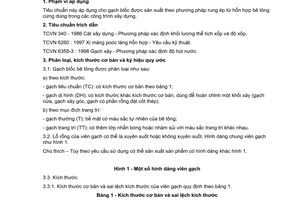 Tiêu chuẩn Việt Nam TCVN 6477:1999 về gạch Blốc bê tông do Bộ Khoa học Công nghệ và Môi trường ban hành