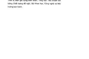 Tiêu chuẩn Việt Nam TCVN 6481:1999 (IEC 400 : 1996) về đui đèn dùng cho bóng đèn huỳnh quang dạng ống và đui tắcte do Bộ Khoa học Công nghệ và Môi trường ban hành