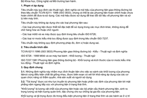 Tiêu chuẩn Việt Nam TCVN 6529:1999 (ISO 1176 : 1990) về phương tiện giao thông đường bộ - khối lượng - thuật ngữ định nghĩa và mã hiệu do Bộ Khoa học Công nghệ và Môi trường ban hành