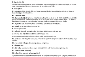 Tiêu chuẩn quốc gia TCVN 6530-5:1999 về Vật liệu chịu lửa - Phương pháp thử - Phần 5: Xác định độ co, nở phụ sau khi nung