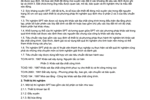 Tiêu chuẩn xây dựng Việt Nam TCXD 226:1999 về Đất xây dựng - Phương pháp thí nghiệm hiện trường - Thí nghiệm xuyên tiêu chuẩn