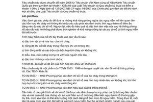 Tiêu chuẩn quốc gia TCVN 6553-2:1999 (ISO 6184-2 : 1985) về Hệ thống phòng nổ - Phần 2: Phương pháp xác định chỉ số nổ của khí cháy trong không khí