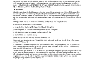 Tiêu chuẩn quốc gia TCVN 6553-3:1999 (ISO 6184-3 : 1985) về Hệ thống phòng nổ - Phần 3: Phương pháp xác định chỉ số nổ của hỗn hợp nhiên liệu với không khí trừ hỗn hợp bụi với không khí và khí cháy với không khí