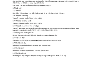 Tiêu chuẩn xây dựng TCXDVN 227:1999 về Cốt thép trong bê tông - Hàn hồ quang