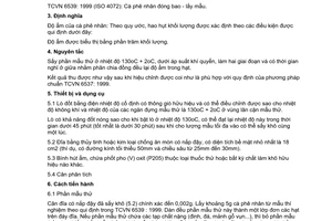 Tiêu chuẩn Việt Nam TCVN 6536:1999 (ISO 1447 - 1978)
về cà phê nhân - xác định độ ẩm (phương pháp thông thường)