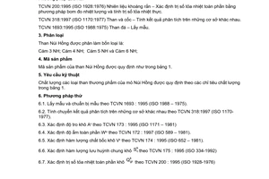 Tiêu chuẩn Việt Nam TCVN 5333:1999 về than Núi Hồng – yêu cầu kỹ thuật