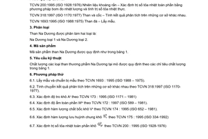 Tiêu chuẩn Việt Nam TCVN 4684:1999 về than Na Dương  – yêu cầu kỹ thuật