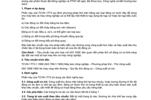 Tiêu chuẩn Việt Nam TCVN 1773-12:1999 (ISO 2288 : 1989) về máy kéo và máy nông nghiệp - phương pháp thử động cơ (trên băng thử) - phần 12: công suất có ích do Bộ Khoa học Công nghệ và Môi trường ban hành