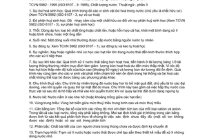 Tiêu chuẩn Việt Nam TCVN 5983:1995 (ISO 6107/4: 1993) về chất lượng nước - thuật ngữ  - phần 4