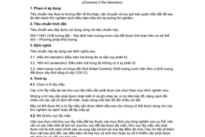 Tiêu chuẩn Việt Nam TCVN 5960:1995 về chất lượng đất - Lấy mẫu - Hướng dẫn về thu thập, vận chuyển và lưu giữ mẫu đất để đánh giá các quá trình hoạt động của vi sinh vật hiếu khí tại phòng thí nghiệm