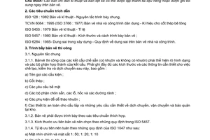 Tiêu chuẩn quốc gia TCVN 6085:1995 về Bản vẽ kỹ thuật - Bản vẽ xây dựng - Nguyên tắc chung để lập bản vẽ thi công các kết cấu chế sẵn